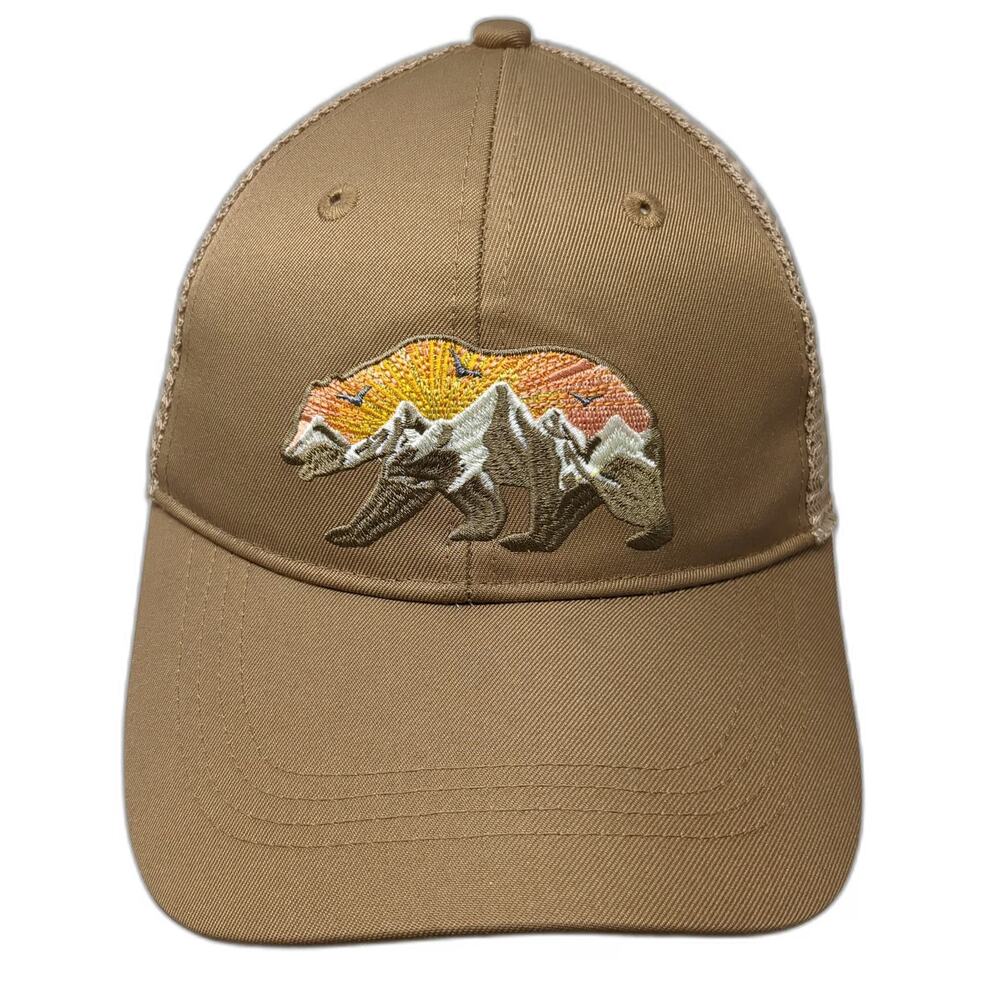 Redmond Baseball Cap Brown One Size Mesh Back Bear Mountain Nature Graphic Hat